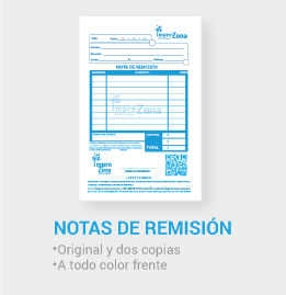 notas de remisión